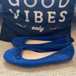 American Eagle- NWOT ballerina slippers- suede 8